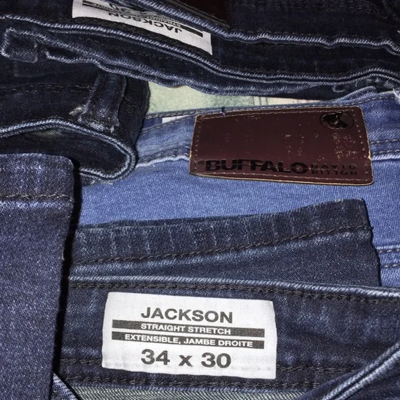 Bundle Lot 5 Pairs Buffalo David Bitton Jeans Men’s 34x30 4 Jackson 1 Axel - Picture 5 of 17